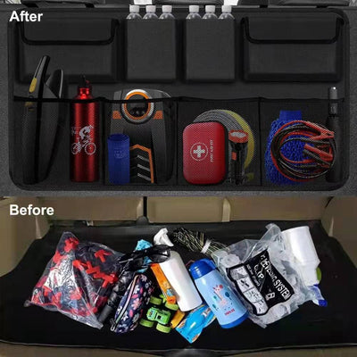 Snuopfy Car Trunk Organizer With 8 Large Capacity Storage Bags
