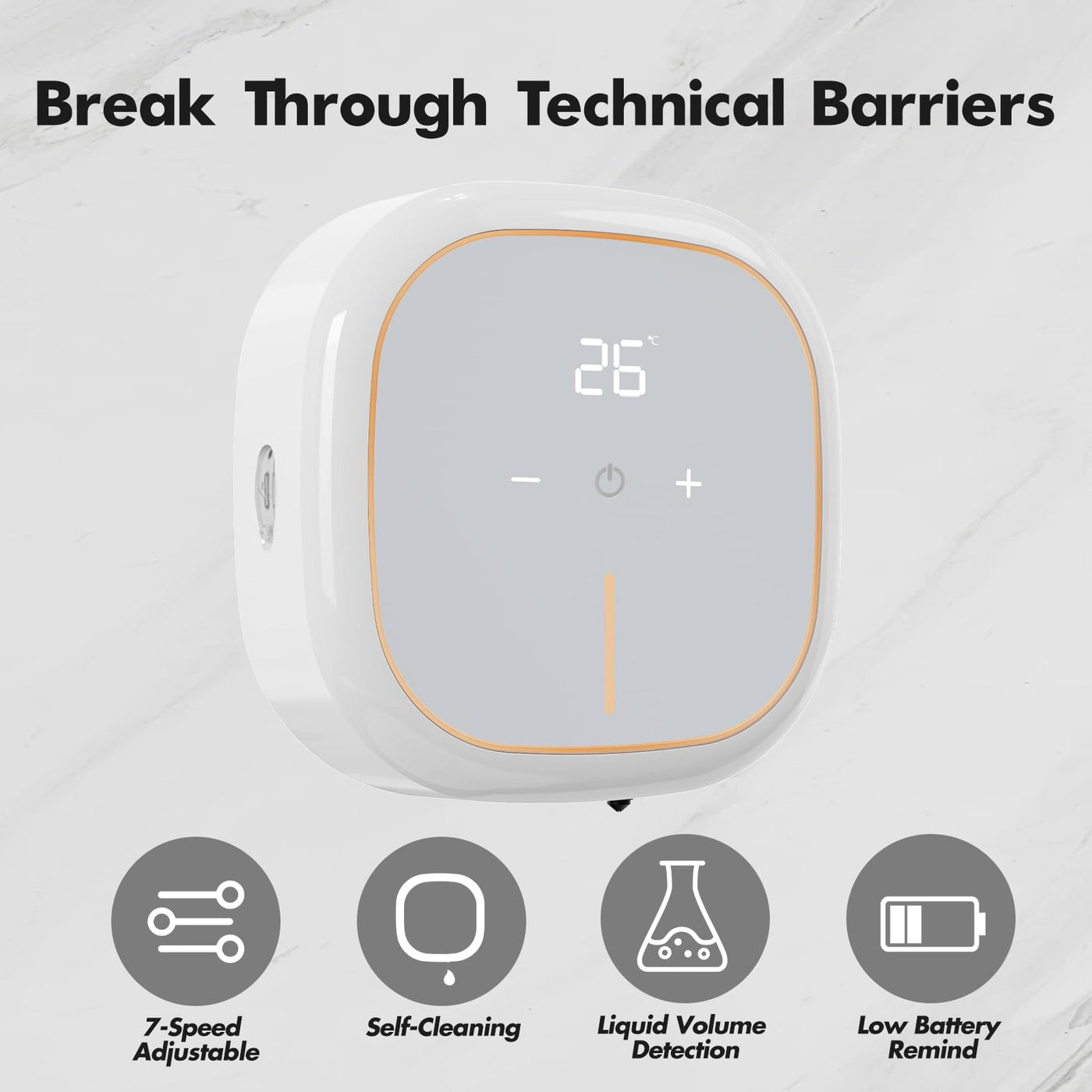 Automatic Liquid Soap Dispenser Wall Mount Touchless 16.9 Oz Capacity