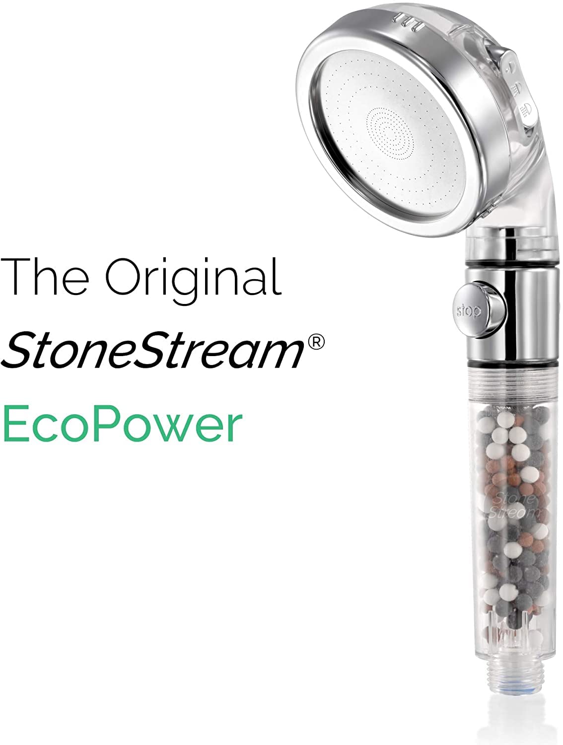 High Pressure Water Softener Shower Head Eco Power Saving