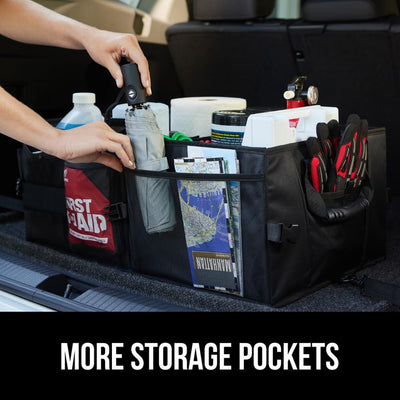 Gorilla Grip Large Capacity Trunk Storage Organizer Slip Resistant Container