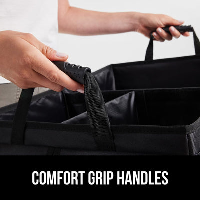 Gorilla Grip Large Capacity Trunk Storage Organizer Slip Resistant Container