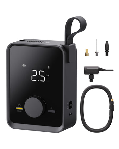 HOTO Portable Tire Inflator Electric Air Pump With Digital Gauge 120PSI