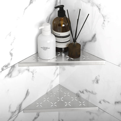 Corner Shower Shelf Recessed Bathroom Tile Wall Organizer Rack