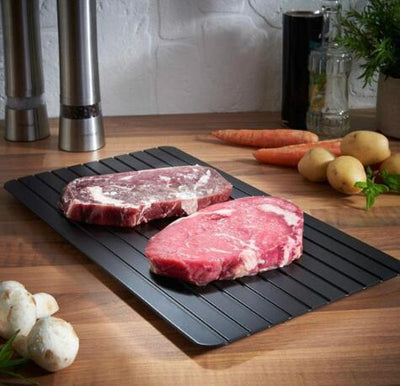 Fast Defrosting Tray Aluminum Quick Thawing Kitchen Plate