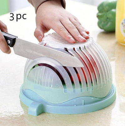 Creative Salad Cutter Bowl For Easy Fruit And Vegetable Preparation