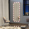 Pink Hollywood Full-Body Vanity Mirror With 3 Color Modes And Touch Control