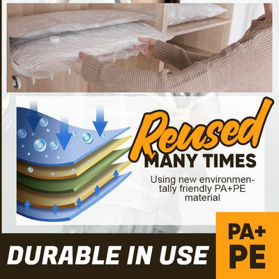 Electric Vacuum Compression Bag With Durable Pump For Storage