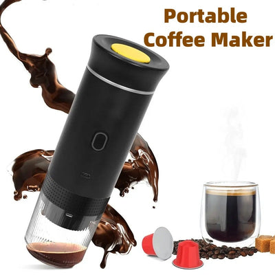 Portable Espresso Machine 3 In 1 Electric Coffee Grinder Maker Compact