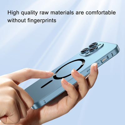 Magnetic Charging Phone Case Matte Protective Anti-collision Cover