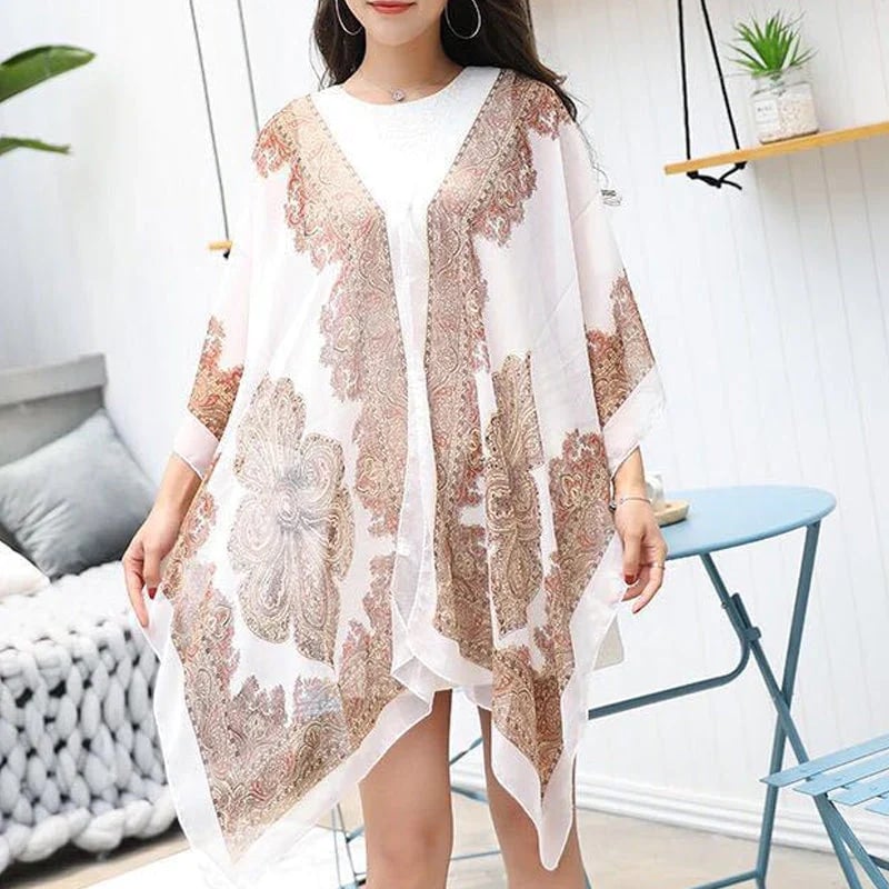 French Style Lightweight Sun Protection Shawl For Women