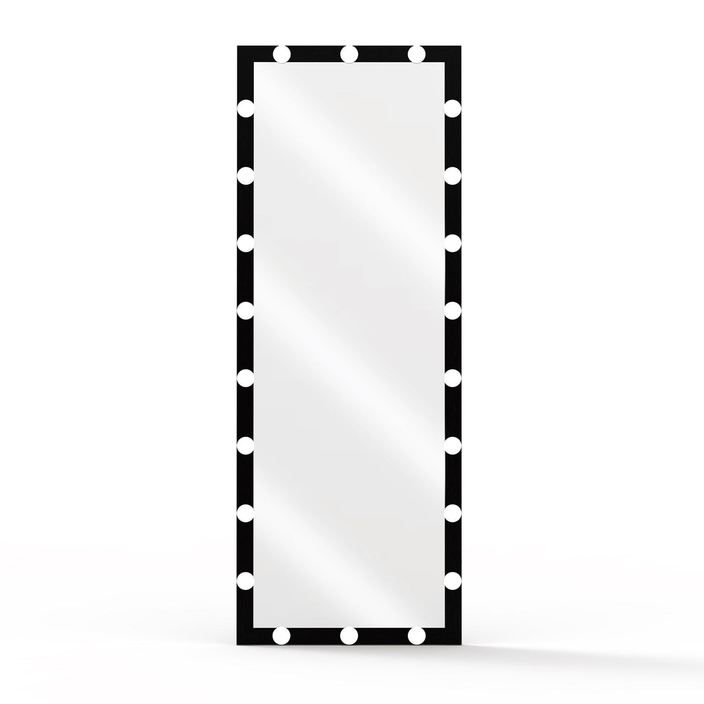 Illuminated Full-body Makeup Mirror With Touchscreen And Three Color Modes