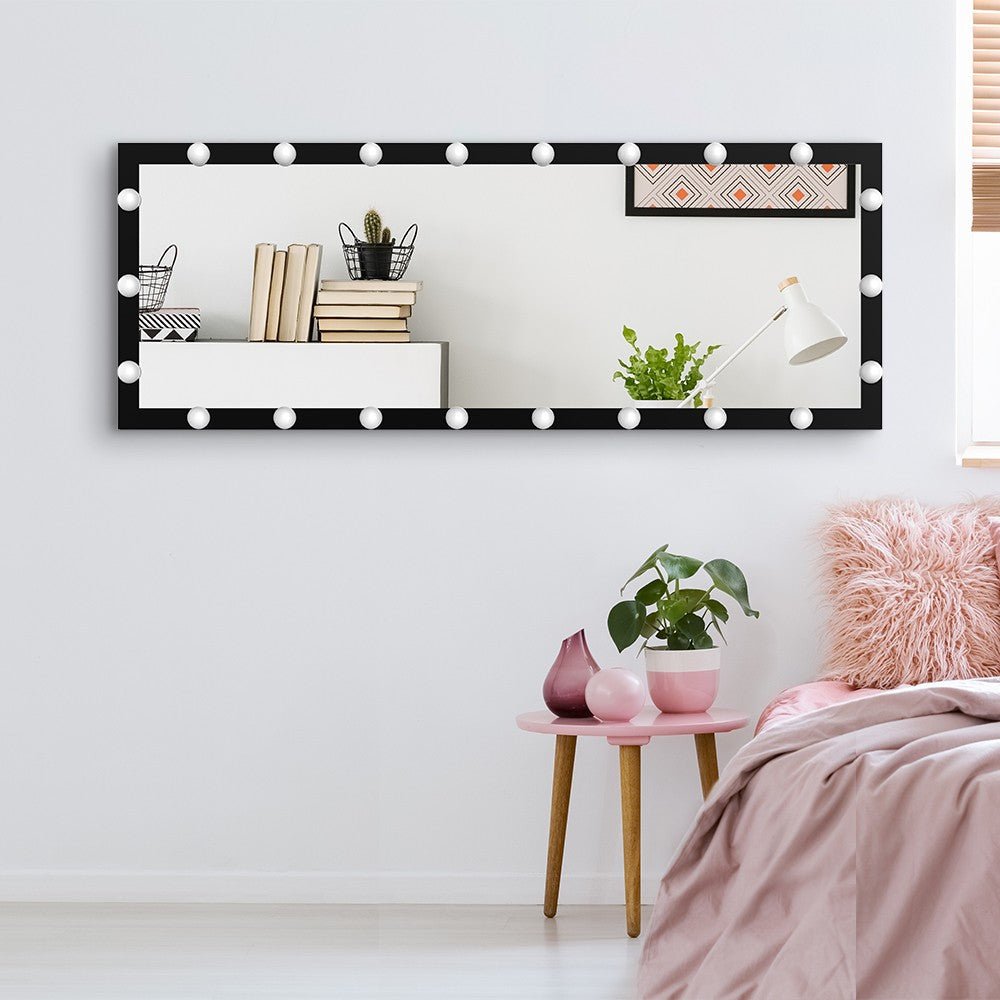 Illuminated Full-body Makeup Mirror With Touchscreen And Three Color Modes