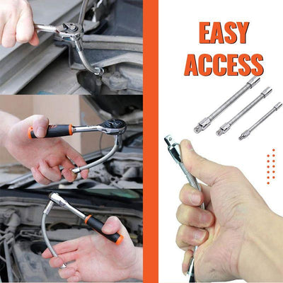 Flexible Extension Rod For Ratchet Wrench Universal Electric Sleeve
