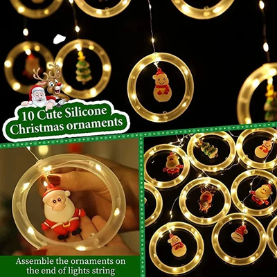 Christmas LED Wishing Ball String Lights Set Of 10 Decorative Balls
