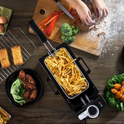 Household 3L Electromechanical French Fries Fryer For Kitchen Use