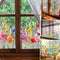 Colorful Floral Window Sticker Bouquet Cut To Size Easily
