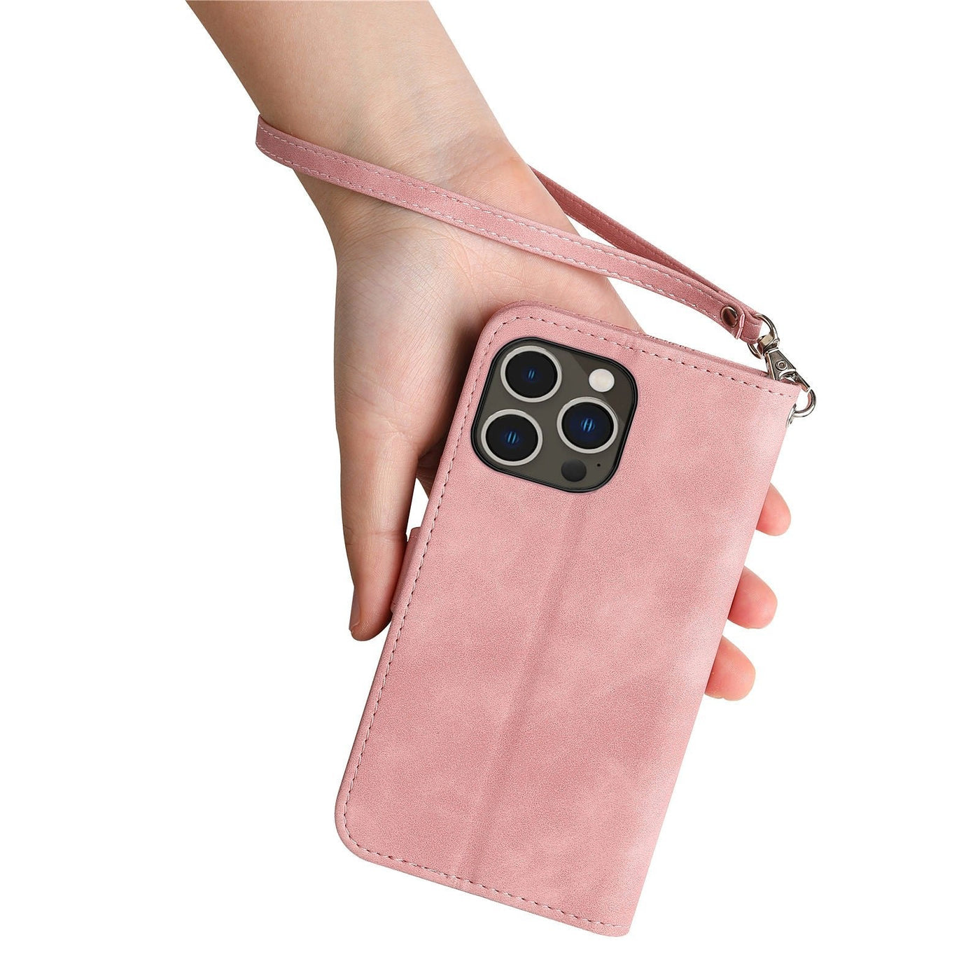 Skin Feel Flip Leather Wallet Phone Case For Protection
