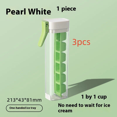 Ice Cube Mold Food Grade Tray With Storage Box Kitchen Tool
