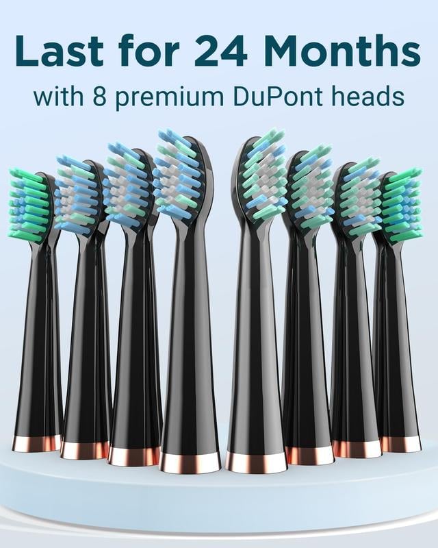 Portable Sonic Electric Toothbrush For Adults With Powerful Cleaning