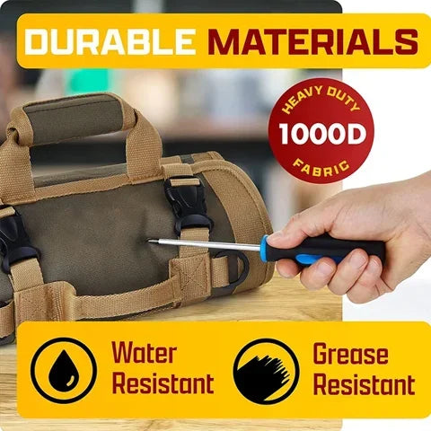 Durable Tool Roll Bag Organizer For Portable Tool Storage