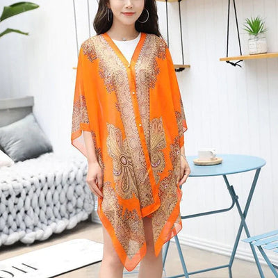 French Style Lightweight Sun Protection Shawl For Women