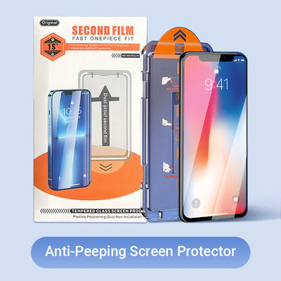 Tempered Glass Screen Protector For IPhone With Anti-Peeping And Dust Removal