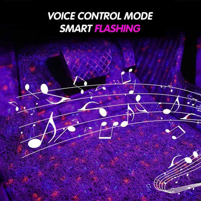 Wireless Car LED Strip Lights With Wireless Charging And Ambient Light