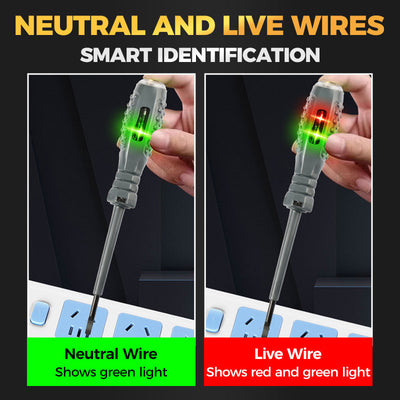 2-in-1 Magnetic Screwdriver With Strong Torque And Electricity Detector