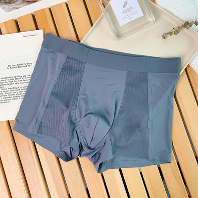 Summer Men's Ice Silk Underpants Breathable Lightweight Comfort