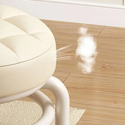 Rolling Low Stool With Wheels For Easy Shoe Changing And Tasks