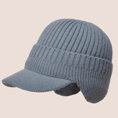 Knitted Winter Hat With Elastic Ear Protection For Outdoor Riding