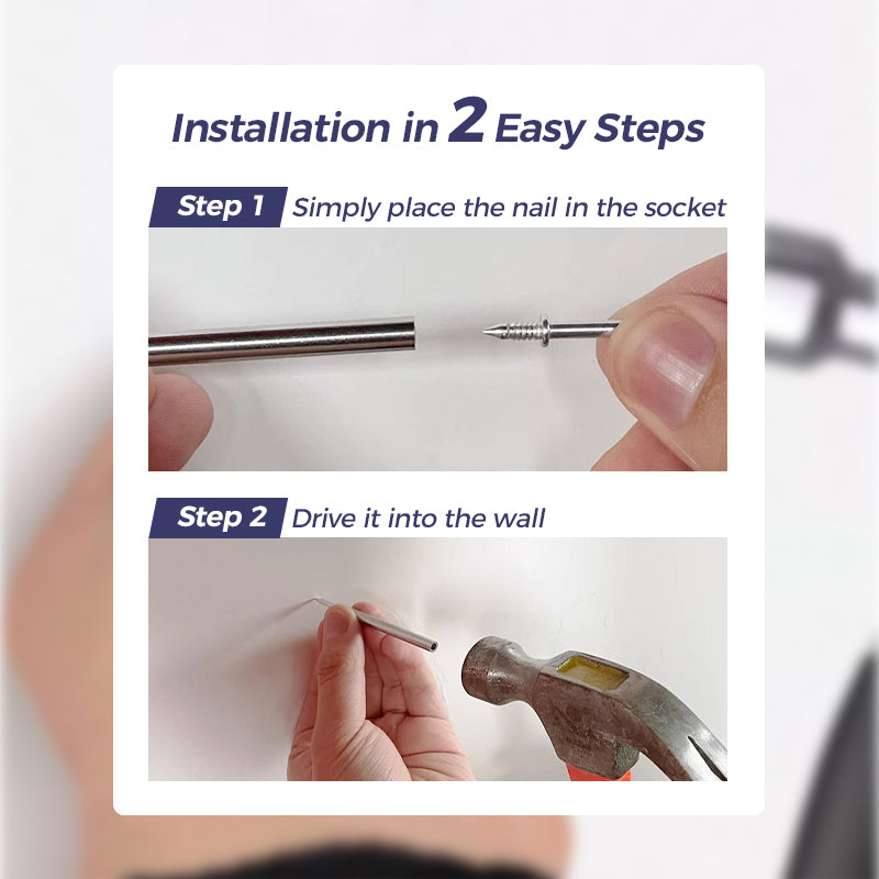 Double-Head Skirting Thread Seamless Strong Durable Nail