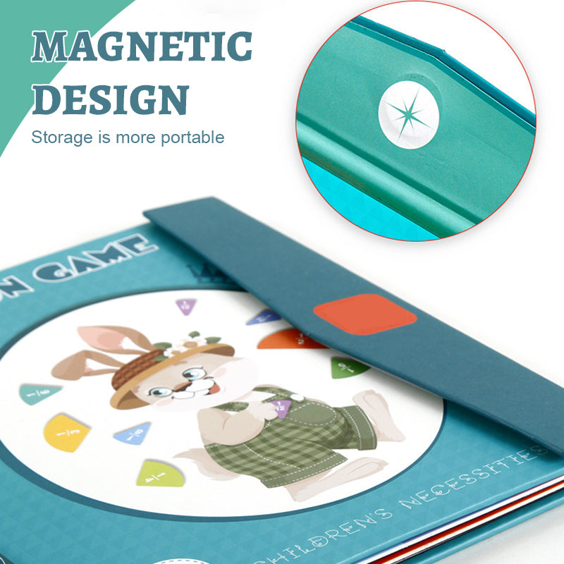 Magnetic Fraction Disk Demonstrator Educational Math Teaching Tool