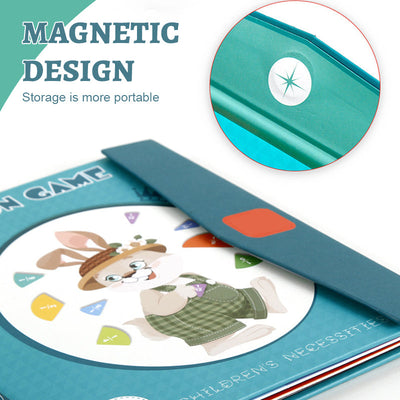 Magnetic Fraction Disk Demonstrator Educational Math Teaching Tool
