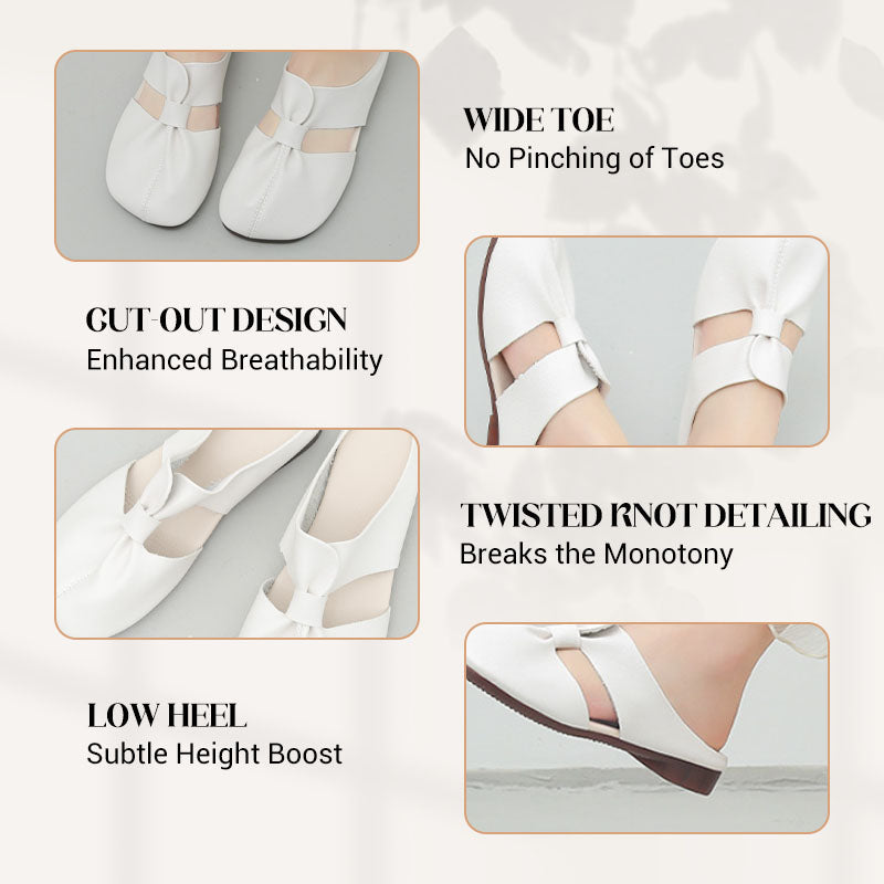Women's Knot Mules Soft Sole Comfortable Casual Slip-On Shoes