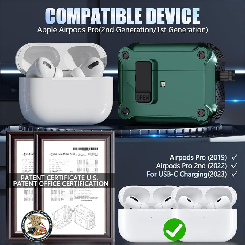 AirPods Second Generation Case Protective Mecha Headphone Set