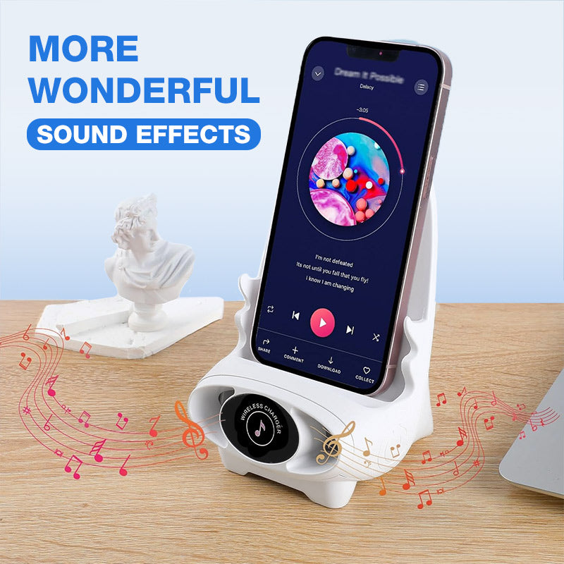 Mini Chair Wireless Fast Charger Phone Holder Multifunctional Design