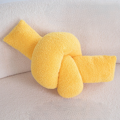 Plush Chain Knot Pillow Soft Decorative Cushion For Sofa And Home