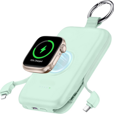 3 In 1 Portable Power Bank Compact Travel Charger Battery