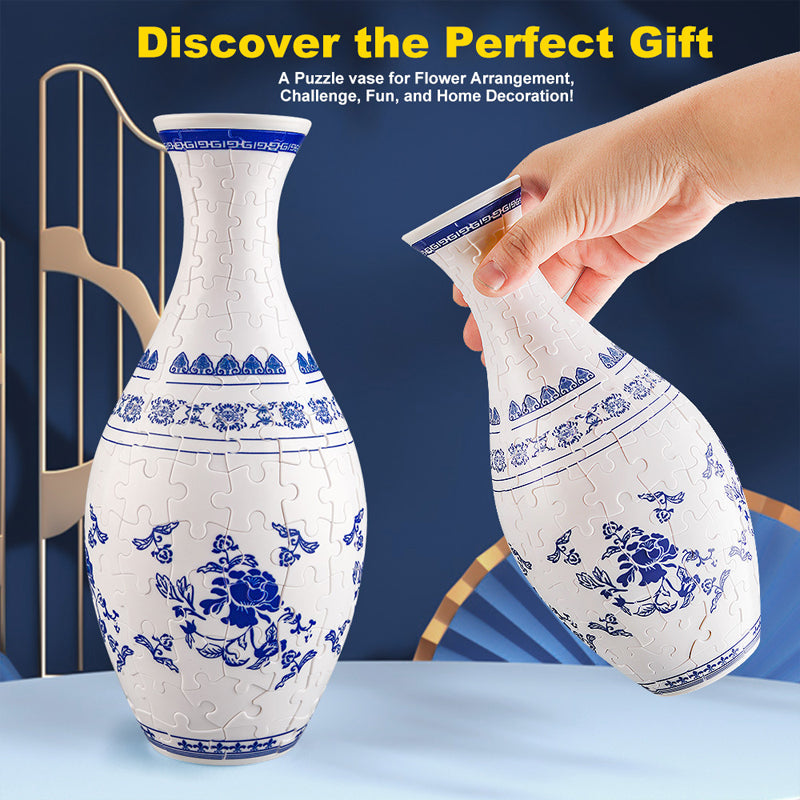 3D Puzzle Vase Creative Decorative Floral Design Kit