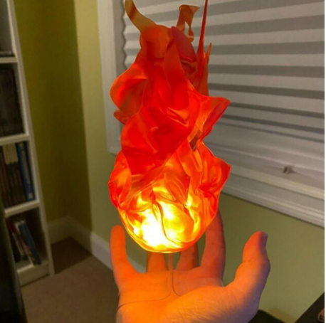 Halloween Floating Fireball Prop LED Glowing Orb Decoration
