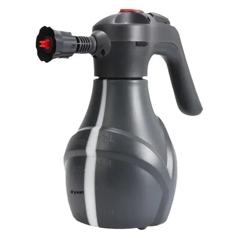 Electric Snow Foam Sprayer 2L Handheld Car Wash Foam Pot With Valve