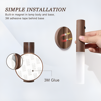 Magnetic Motion Sensor Night Light For Easy Hands-Free Lighting