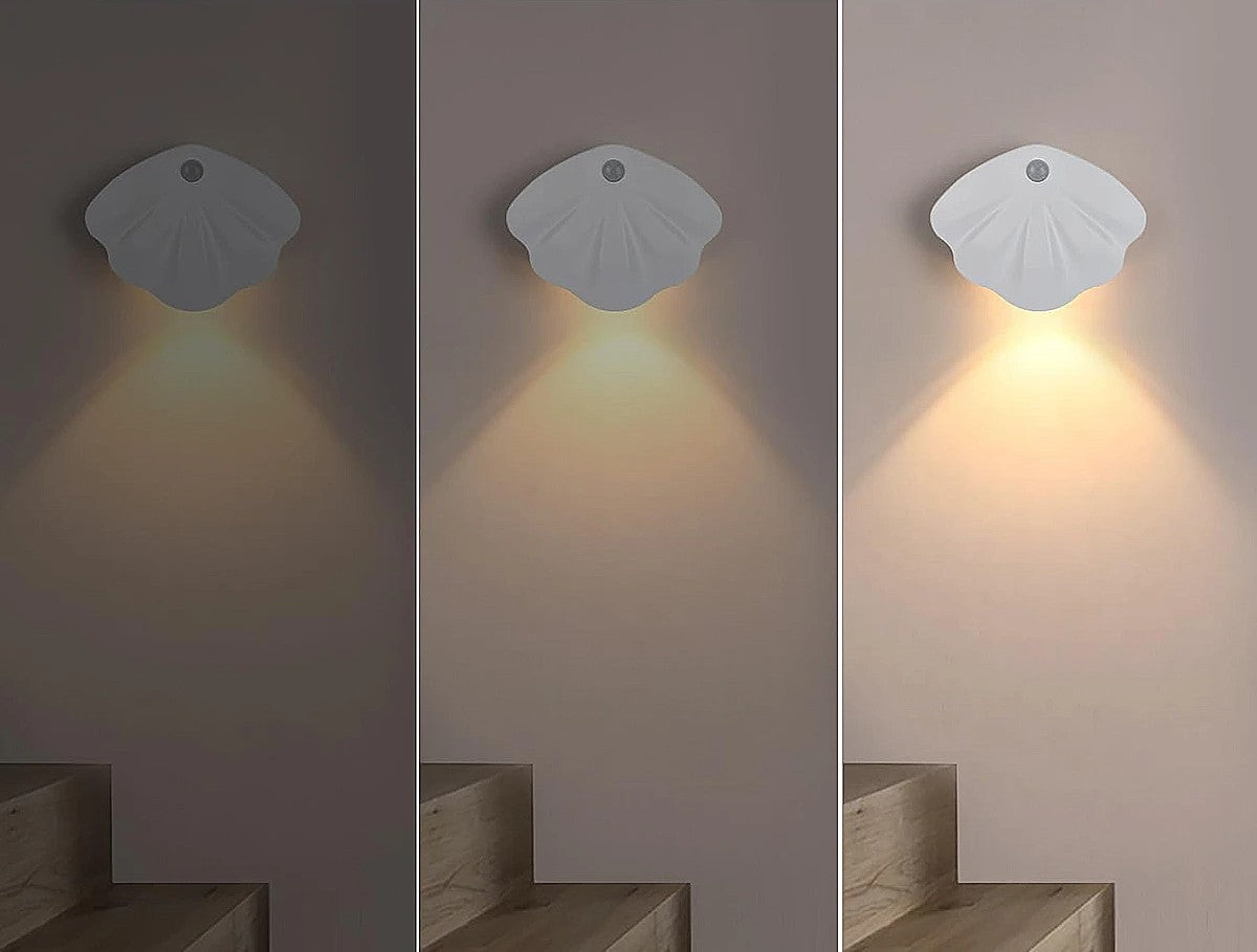 Mini Rechargeable Motion Sensor LED Wall Lamp With Tricolor Glow