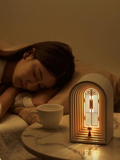 Nordic Bluetooth Speaker Night Light Cozy Door Shape Atmosphere Lamp