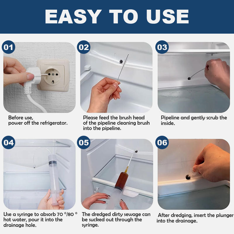 Refrigerator Unclogger Tool For Easy Drain And Maintenance