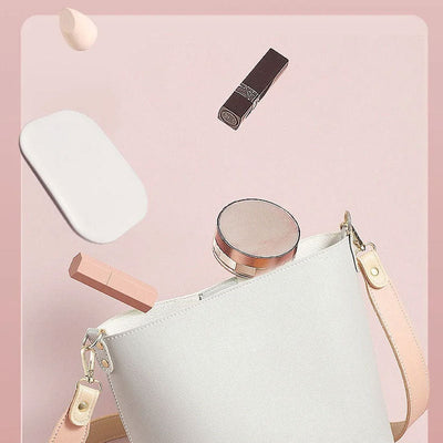 LED Makeup Mirror With 2x Magnification And Adjustable Light