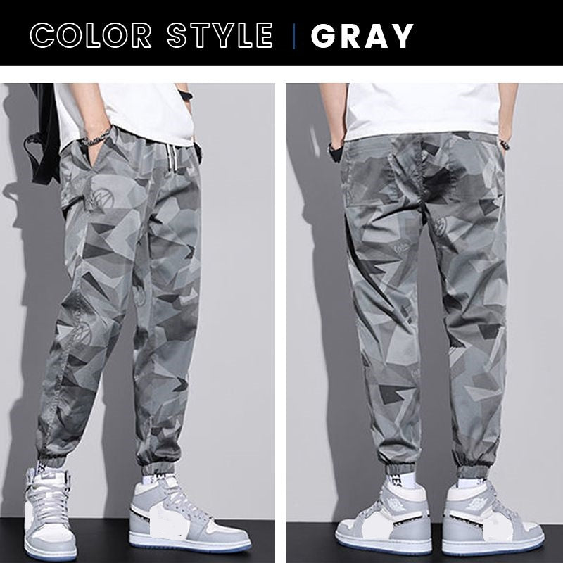 Camouflage Harem Cargo Pants Loose Fit Casual Streetwear