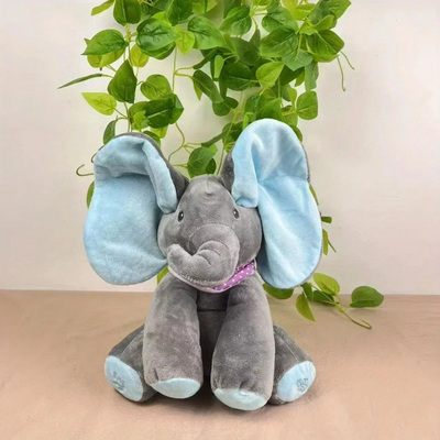 Peek-a-boo Interactive Elephant Toy Singing Plush Animal