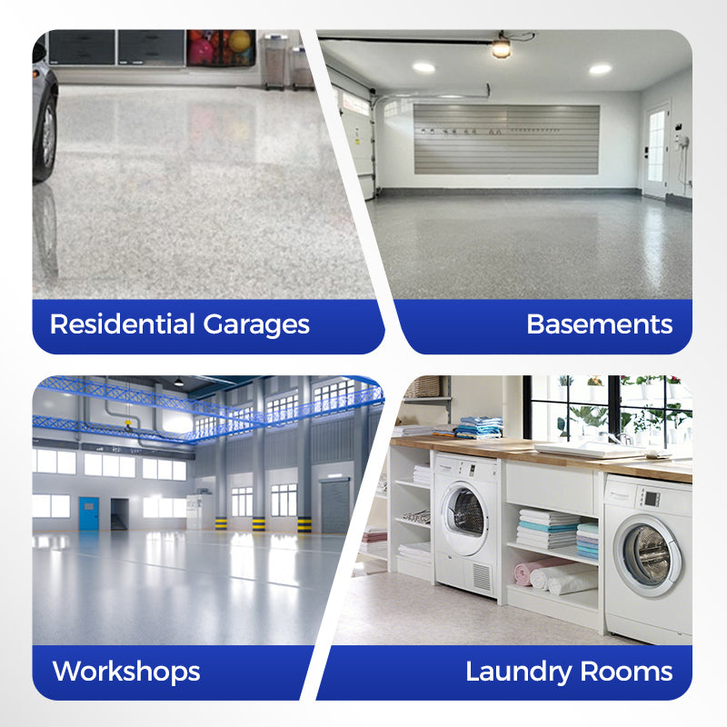 Epoxy Floor Coating With Glossy Marble Finish For Durable Protection